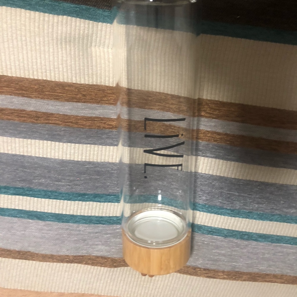 Glass water bottle